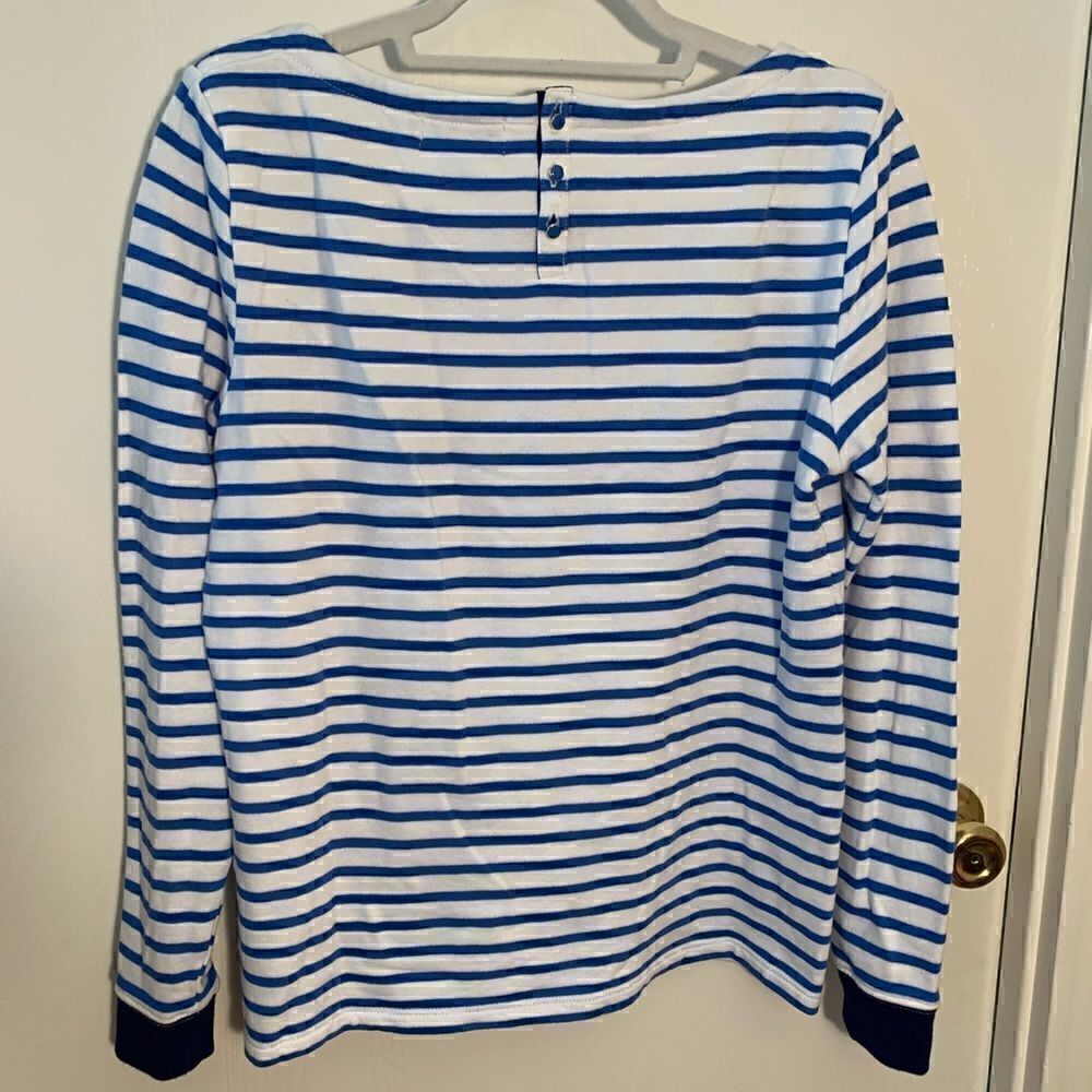 Vineyard vines EUC blue/white striped lightweight sweatshirt Size small - Picture 4 of 5